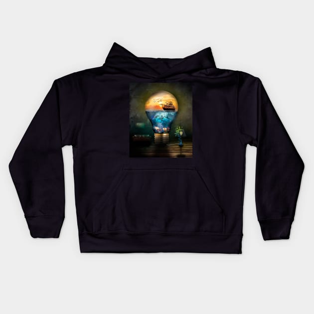 magic lamp Kids Hoodie by Kocodread